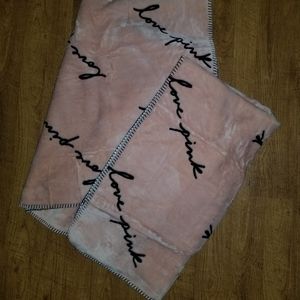 Brand New VS Pink Sherpa Blanket 50x60 NIB